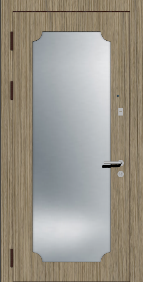 Дверная панель с зеркалом ель